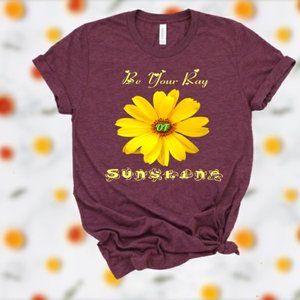 Unisex Yellow Flower positive attractive quote